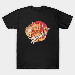 Brave At Heart Orange Cat by Tobe Fonseca T-Shirt